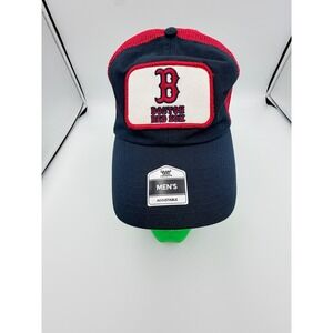 Fan Favorite MLB Boston Red Sox Trucker Hat NavyRed Mesh Snapback